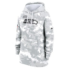 Seattle Seahawks Nike Women's 2024 Salute To Service Club Fleece Pullover Hoodie - Arctic Camo