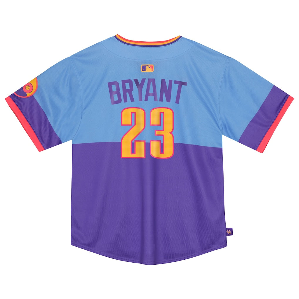 Kris Bryant Colorado Rockies Nike Toddler 2025 City Connect Limited Player Jersey - Purple/Light Blue