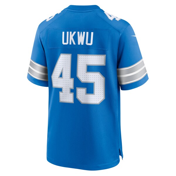 Isaac Ukwu Detroit Lions Nike Game Jersey -  Blue