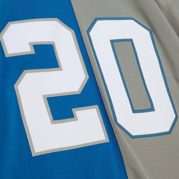 Barry Sanders Detroit Lions Big & Tall Split Legacy Retired Player Replica Jersey - Blue/Silver