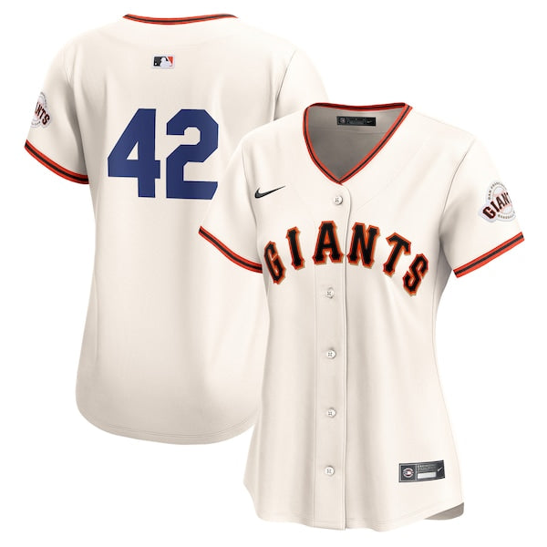 San Francisco Giants Nike Women's 2024 Jackie Robinson Day Home Limited Jersey – Cream