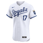 Nelson Velazquez Kansas City Royals Nike Home Elite Player Jersey - White