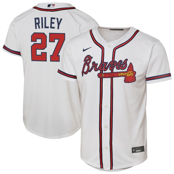 Austin Riley Atlanta Braves Nike Youth Home Replica Player Jersey - White