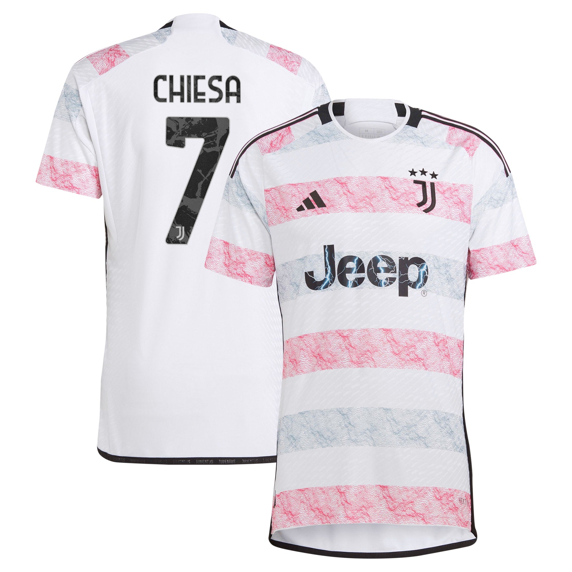 Federico Chiesa Juventus adidas 2023/24 Home Authentic Player Jersey - Black/White
