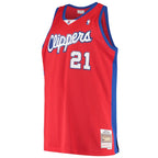 Darius Miles LA Clippers Hardwood Classics Swingman Jersey - Red
