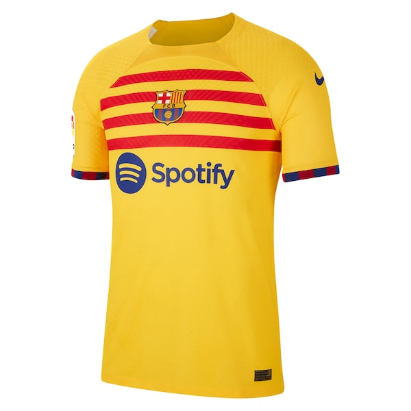 Pedri Barcelona Nike 2022/23 Fourth Vapor Match Authentic Player Jersey - Yellow