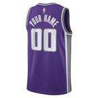 Sacramento Kings Nike Unisex Swingman Custom Jersey Purple - Icon Edition