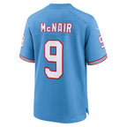 Steve McNair Tennessee Titans Nike Oilers Throwback Retired Player Game Jersey - Light Blue/Navy