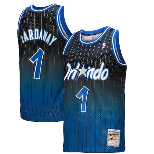 Penny Hardaway Orlando Magic 1994/95 Hardwood Classics Fadeaway Swingman Player Jersey - Royal/Black