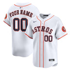 Houston Astros Nike Home Limited Custom Jersey - White