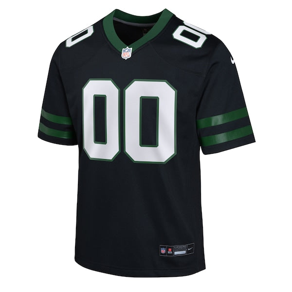 New York Jets Nike Youth Alternate Custom Game Jersey - Legacy Black
