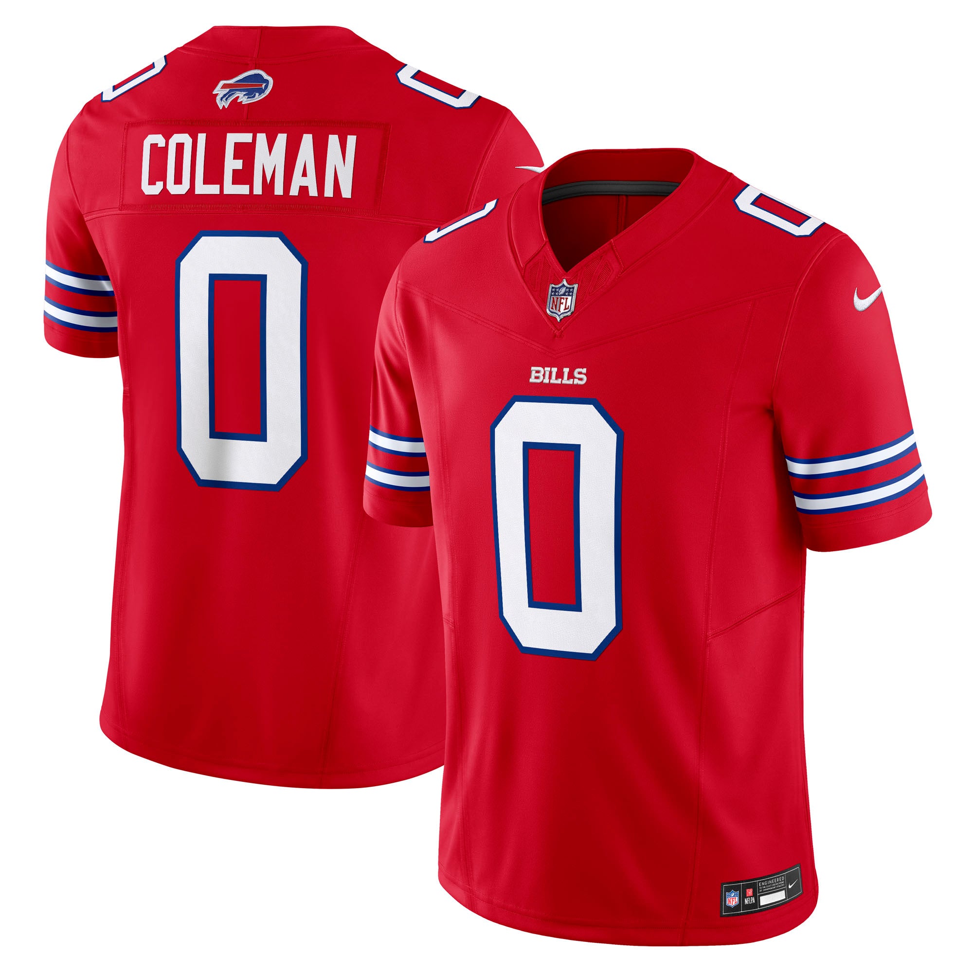 Keon Coleman Buffalo Bills Nike Team Vapor F.U.S.E. Limited Jersey - Royal/Red