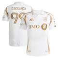 Denis Bouanga LAFC adidas 2025 Secondary Authentic Player Jersey - White