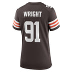 Alex Wright Cleveland Browns Nike Women's Team Game Jersey -  Brown