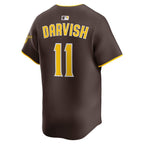 Yu Darvish San Diego Padres Nike Road Limited Player Jersey - Brown