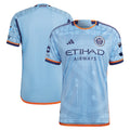 New York City FC adidas 2024 The Interboro Kit Authentic Patch Jersey - Sky Blue