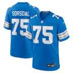 Colby Sorsdal Detroit Lions Nike Team Game Jersey -  Blue