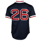 Wade Boggs Boston Red Sox 1992 Authentic Cooperstown Collection Batting Practice Jersey - Navy Blue