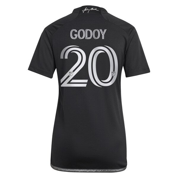 Anibal Godoy Nashville SC adidas Women's 2024 Man In Black Kit Replica Player Jersey - Black