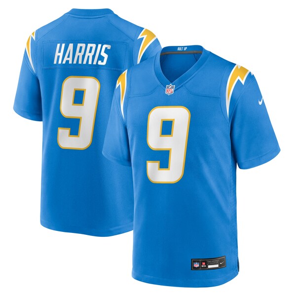 Tre Harris Los Angeles Chargers Nike Team Game Jersey -  Powder Blue