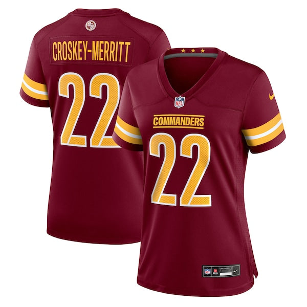 Jacory Croskey-Merritt Washington Commanders Nike Women's Team Game Jersey -  Burgundy