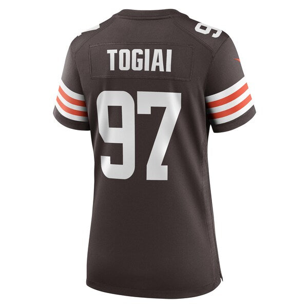 Tommy Togiai Cleveland Browns Nike Women's  Game Jersey -  Brown