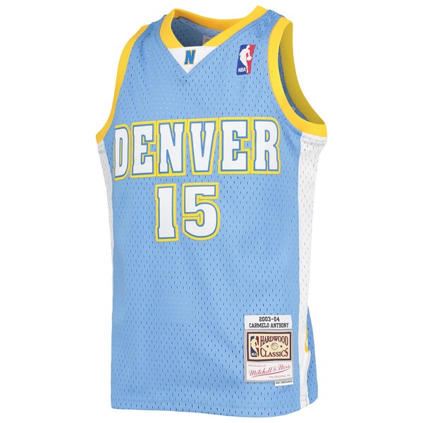 Carmelo Anthony Denver Nuggets  Youth 2003-04 Hardwood Classics Swingman Jersey - Powder Blue