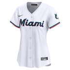 Miami Marlins Nike Women's 2024 Jackie Robinson Day Home Limited Jersey – White