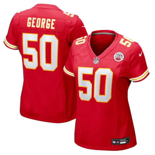 Brandon George Kansas City Chiefs Nike Women's Team Game Jersey -  Red