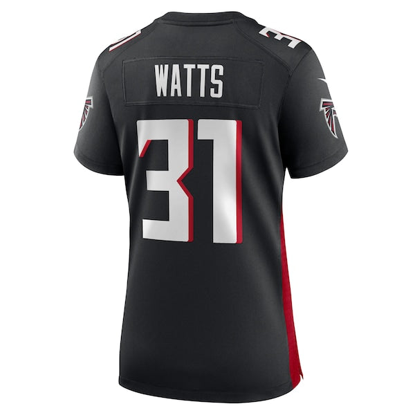 Xavier Watts Atlanta Falcons Nike Women's Team Game Jersey -  Black