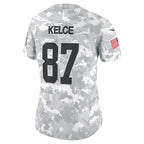Travis Kelce Kansas City Chiefs Nike Women's 2024 Salute to Service Limited Jersey - Arctic Camo