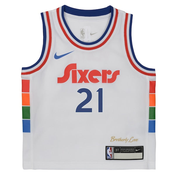 Joel Embiid Philadelphia 76ers Nike Toddler 2024/25 Swingman Player Jersey - City Edition - White