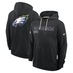 Philadelphia Eagles Nike 2025 NFL Crucial Catch Sideline Standard Issue Dri-FIT Hoodie - Black