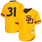 Dave Winfield San Diego Padres Youth Cooperstown Collection Mesh Batting Practice Jersey - Gold