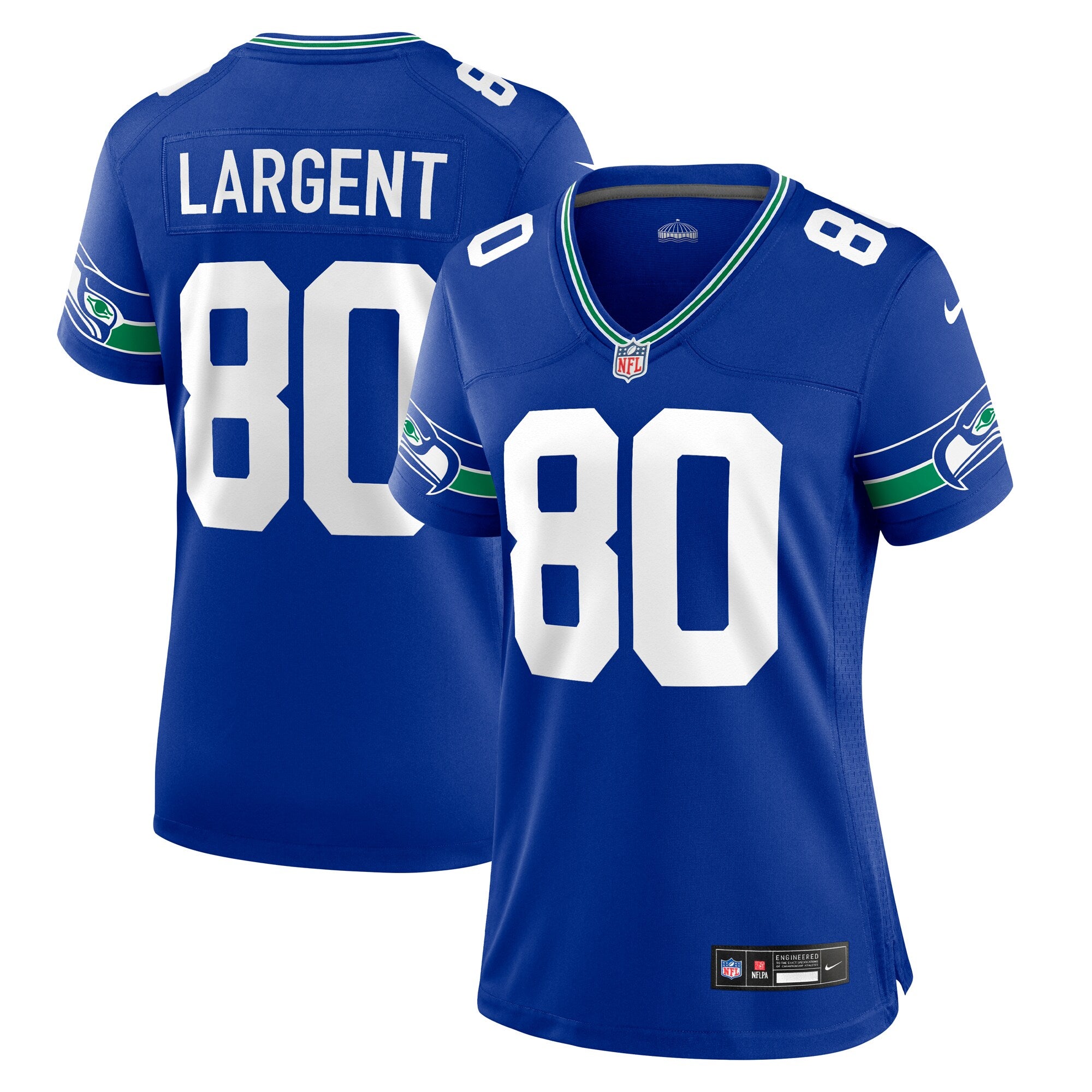 Steve Largent Seattle Seahawks Nike Women's Game Retired Player Jersey - College Navy/Royal