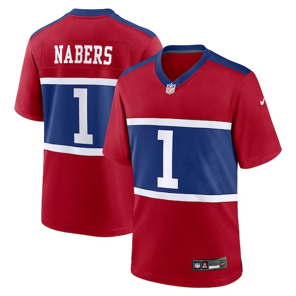 Malik Nabers New York Giants Nike Youth Alternate Player Game Jersey - Century Red
