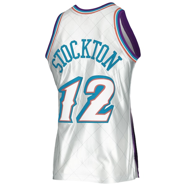 John Stockton Utah Jazz 1996/97 Hardwood Classics 75th Anniversary Swingman Jersey - Platinum