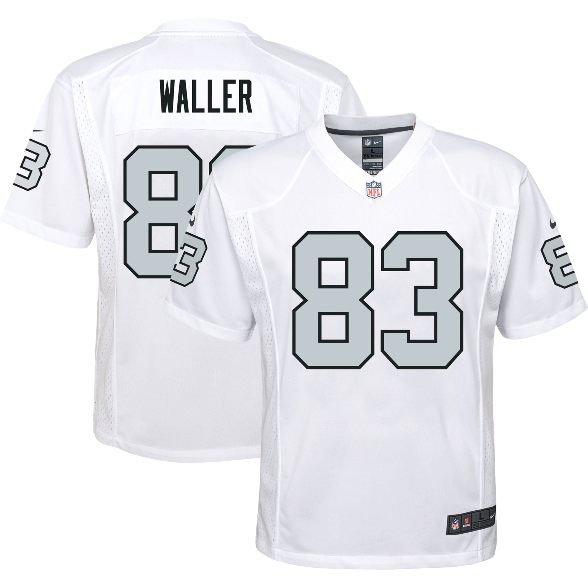 Darren Waller Las Vegas Raiders Nike Youth Game Jersey - Black/White