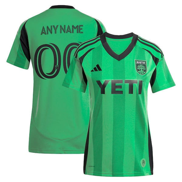 Austin FC adidas Youth 2025 The Heartbeat Kit Replica Custom Jersey - Green