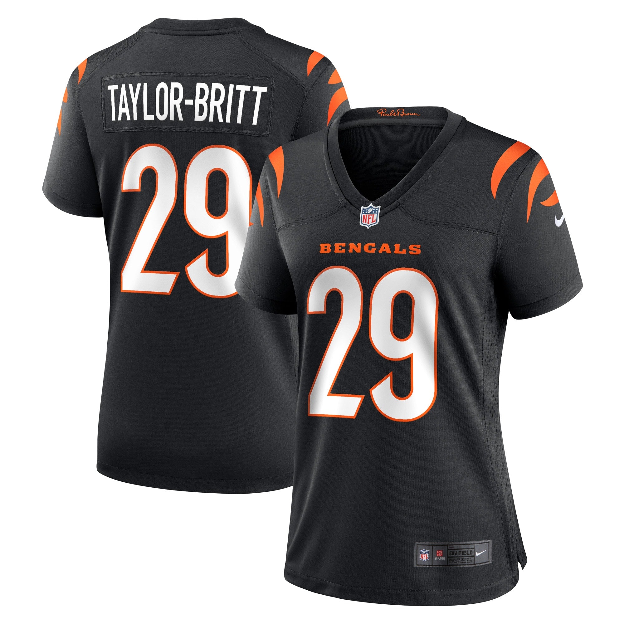 Cam Taylor-Britt Cincinnati Bengals Nike Women's Alternate Game Jersey -  Orange/Black