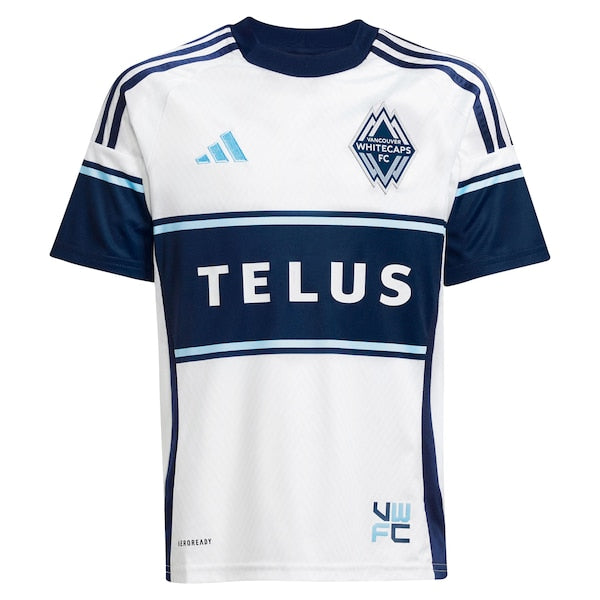 Samuel Adekugbe Vancouver Whitecaps FC adidas Youth 2025 The Peak Replica Player Jersey - White