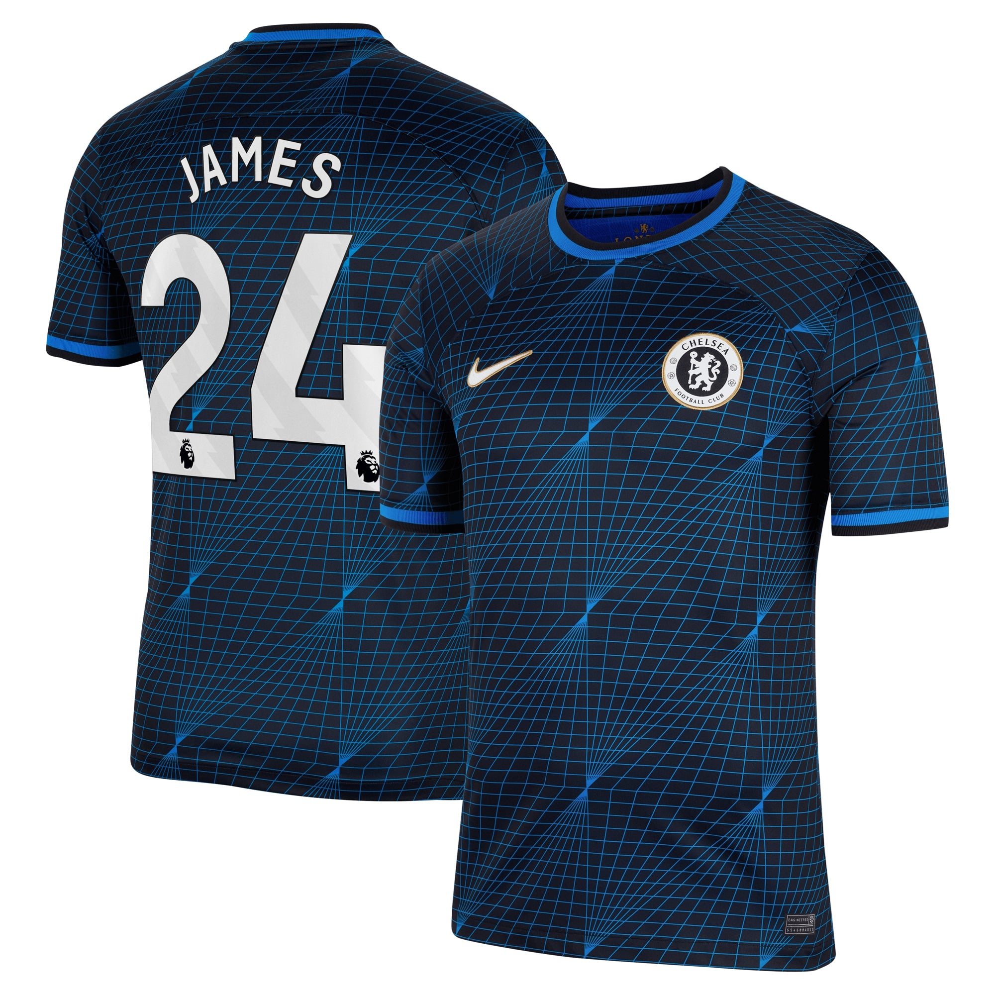 Reece James Chelsea Nike 2023/24 Home Stadium Replica Jersey - Blue/Mint/Navy