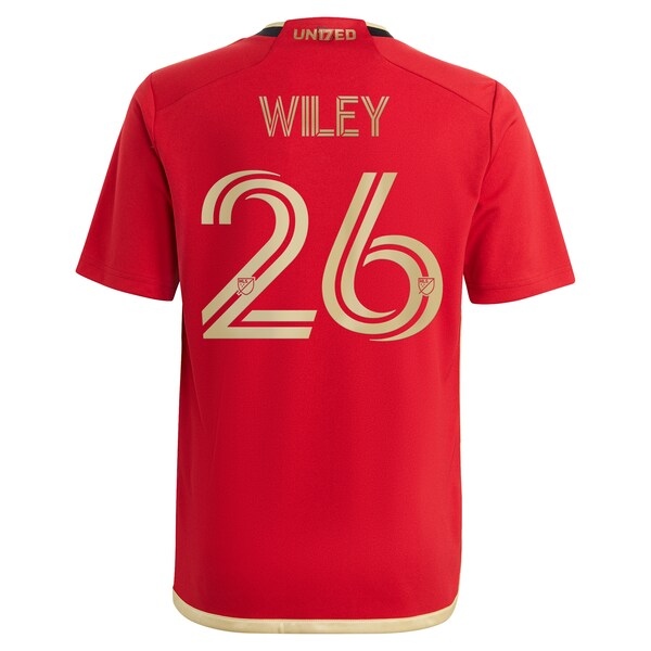 Caleb Wiley Atlanta United FC adidas Youth 2024 The17's Kit Replica Player Jersey - Black