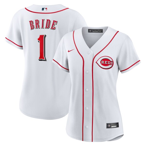 Cincinnati Reds Nike Women's #1 Bride Home Replica Jersey - White