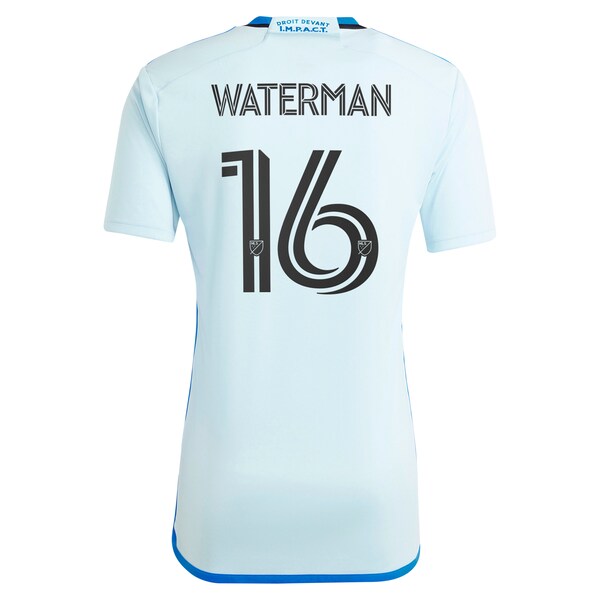 Joel Waterman CF Montreal adidas 2024 La Main Replica Player Jersey – Light Blue