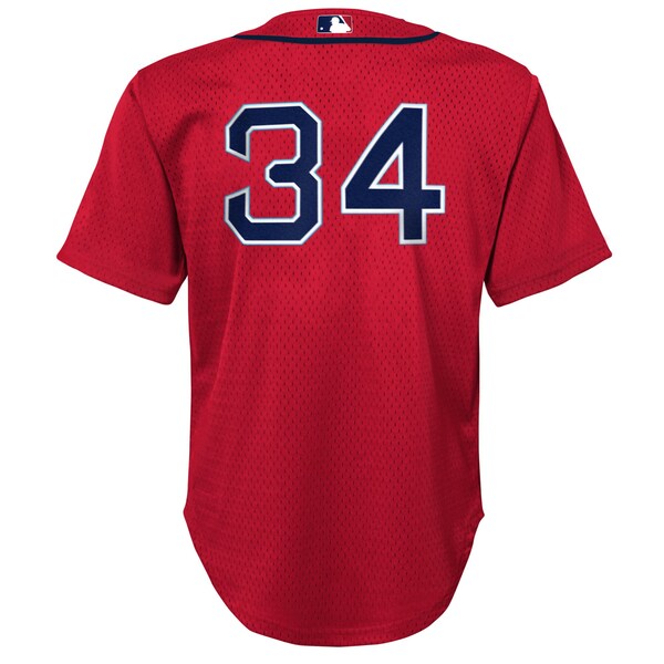 David Ortiz Boston Red Sox Preschool Cooperstown Collection Mesh Batting Practice Jersey - Red