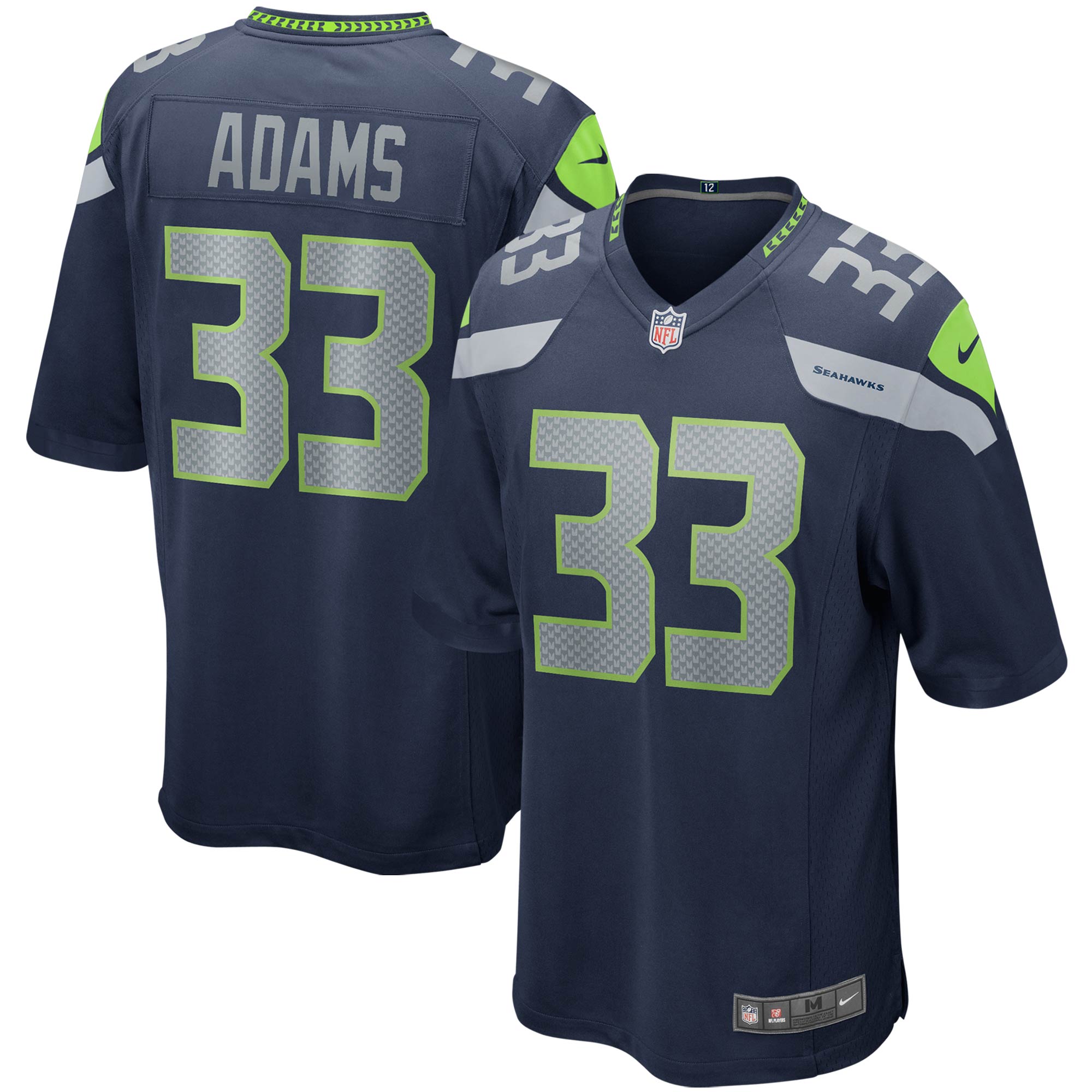 Jamal Adams Seattle Seahawks Nike Game Jersey - White/Navy
