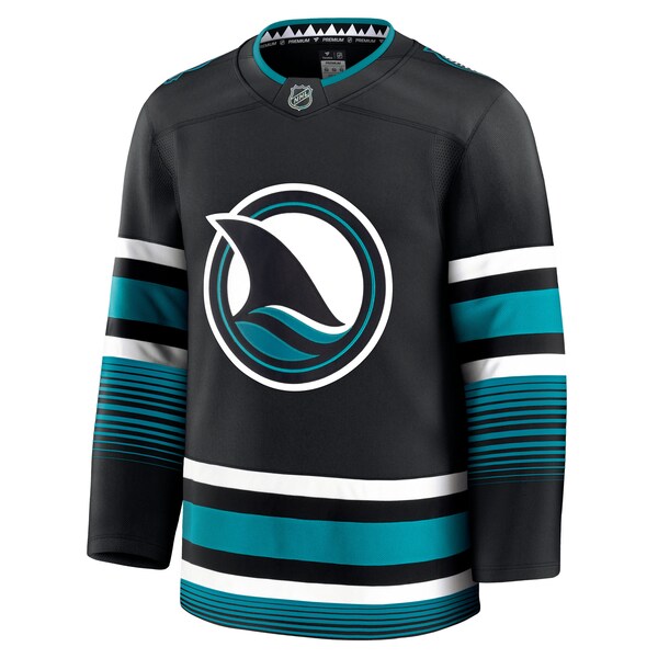 San Jose Sharks  Alternate Premium Jersey - Black/Teal