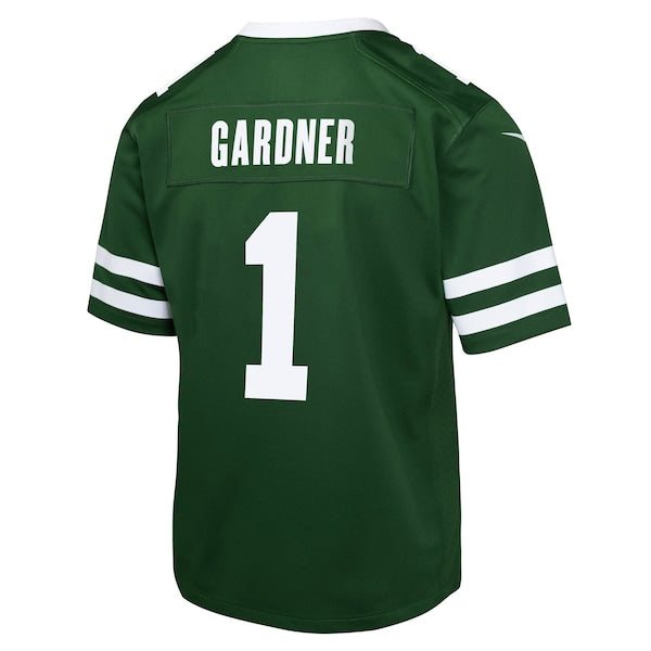 Ahmad Sauce Gardner New York Jets Nike Youth Game Jersey - Legacy Green