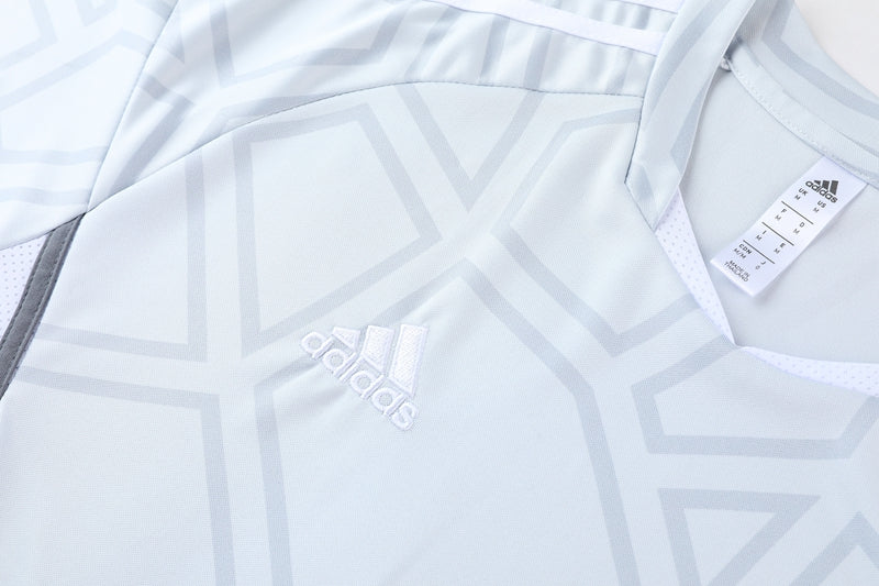 Adidas Short Sleeve Training Jersey Set - AD01- Light Grey